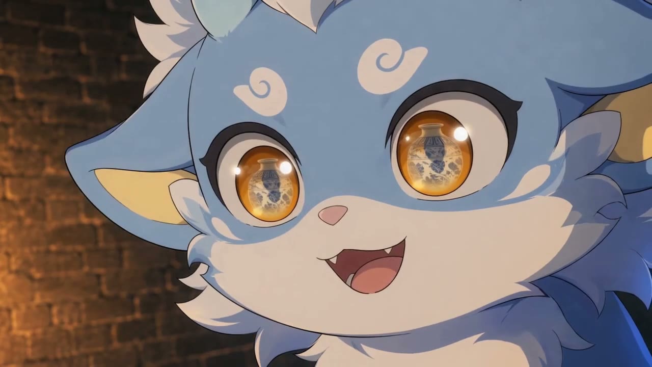 Frame from a webtoon-native 2D animation produced by StarTrail